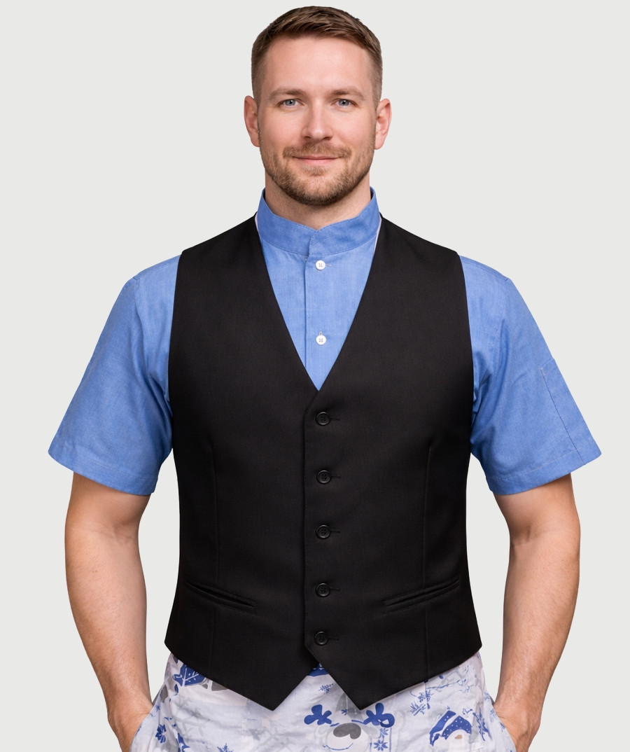 image Veste vīriešu klasiskā ar oderi, gabardīna
